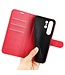 SoFetch Rood Litchee Bookcase Hoesje voor de Samsung Galaxy S24 Ultra