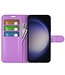 SoFetch Paars Litchee Bookcase Hoesje voor de Samsung Galaxy S24 Ultra