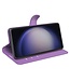 SoFetch Paars Litchee Bookcase Hoesje voor de Samsung Galaxy S24 Ultra