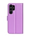 SoFetch Paars Litchee Bookcase Hoesje voor de Samsung Galaxy S24 Ultra