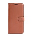 SoFetch Bruin Litchee Bookcase Hoesje voor de Samsung Galaxy S24 Ultra