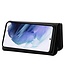 N.Bekus Zwart Portemonnee Modern Bookcase Hoesje voor de Samsung Galaxy S24 Ultra