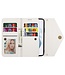 N.Bekus Wit Portemonnee Modern Bookcase Hoesje voor de Samsung Galaxy S24 Ultra