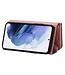 N.Bekus Rozegoud Portemonnee Modern Bookcase Hoesje voor de Samsung Galaxy S24 Ultra