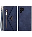 N.Bekus Navy Blauw Portemonnee Modern Bookcase Hoesje voor de Samsung Galaxy S24 Ultra