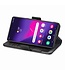 SoFetch Zwart RFID Splitleder Bookcase Hoesje voor de Samsung Galaxy S24 Ultra