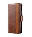 SoFetch Donkerbruin RFID Splitleder Bookcase Hoesje voor de Samsung Galaxy S24 Ultra