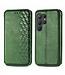 SoFetch Groen Geometrisch Bookcase Hoesje voor de Samsung Galaxy S24 Ultra