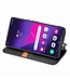 SoFetch Zwart Geometrisch Bookcase Hoesje voor de Samsung Galaxy S24 Ultra