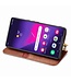 SoFetch Bruin Geometrisch Bookcase Hoesje voor de Samsung Galaxy S24 Ultra