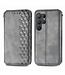 SoFetch Grijs Geometrisch Bookcase Hoesje voor de Samsung Galaxy S24 Ultra