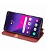 SoFetch Rood Geometrisch Bookcase Hoesje voor de Samsung Galaxy S24 Ultra