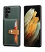 SoFetch Groen Pasjeshouder Backcover Hoesje voor de Samsung Galaxy S24 Ultra