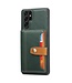 SoFetch Groen Pasjeshouder Backcover Hoesje voor de Samsung Galaxy S24 Ultra
