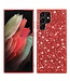 SoFetch Rood Glitters Hybride Hoesje voor de Samsung Galaxy S24 Ultra
