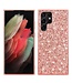 SoFetch Rozegoud Glitters Hybride Hoesje voor de Samsung Galaxy S24 Ultra