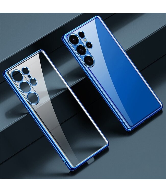 SULADA Blauw Slim TPU Hoesje voor de Samsung Galaxy S24 Ultra