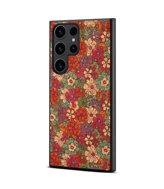 SoFetch Kleurrijk Bloem Hybride Hoesje Samsung Galaxy S24 Ultra