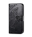 SoFetch Zwart Vlinder Bookcase Hoesje voor de Samsung Galaxy S24 Ultra