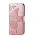 SoFetch Rozegoud Vlinder Bookcase Hoesje voor de Samsung Galaxy S24 Ultra