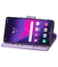 SoFetch Lichtpaars Vlinder Bookcase Hoesje voor de Samsung Galaxy S24 Ultra