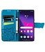 SoFetch Blauw Vlinder Bookcase Hoesje voor de Samsung Galaxy S24 Ultra