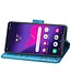 SoFetch Blauw Vlinder Bookcase Hoesje voor de Samsung Galaxy S24 Ultra