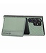 SoFetch Groen Pasjeshouder Carbon Backcover Hoesje voor de Samsung Galaxy S24 Ultra