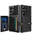 SoFetch Zwart Pasjeshouder Houder Hybride Hoesje voor de Samsung Galaxy S24 Ultra