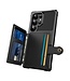 SoFetch Zwart Pasjeshouder Houder Hybride Hoesje voor de Samsung Galaxy S24 Ultra