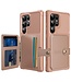 SoFetch Roze Pasjeshouder Houder Hybride Hoesje voor de Samsung Galaxy S24 Ultra