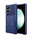 SoFetch Blauw Pasjeshouder Houder Hybride Hoesje voor de Samsung Galaxy S24 Ultra
