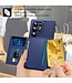 SoFetch Blauw Pasjeshouder Houder Hybride Hoesje voor de Samsung Galaxy S24 Ultra
