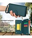 SoFetch Blauw RFID Portemonnee Bookcase Hoesje voor de Samsung Galaxy S24 Ultra