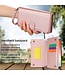 SoFetch Rozegoud RFID Portemonnee Bookcase Hoesje voor de Samsung Galaxy S24 Ultra