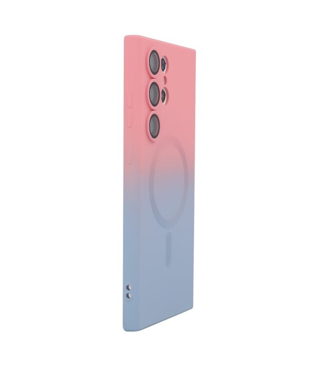 SoFetch Roze Ombre Backcover Hoesje voor de Samsung Galaxy S24 Ultra
