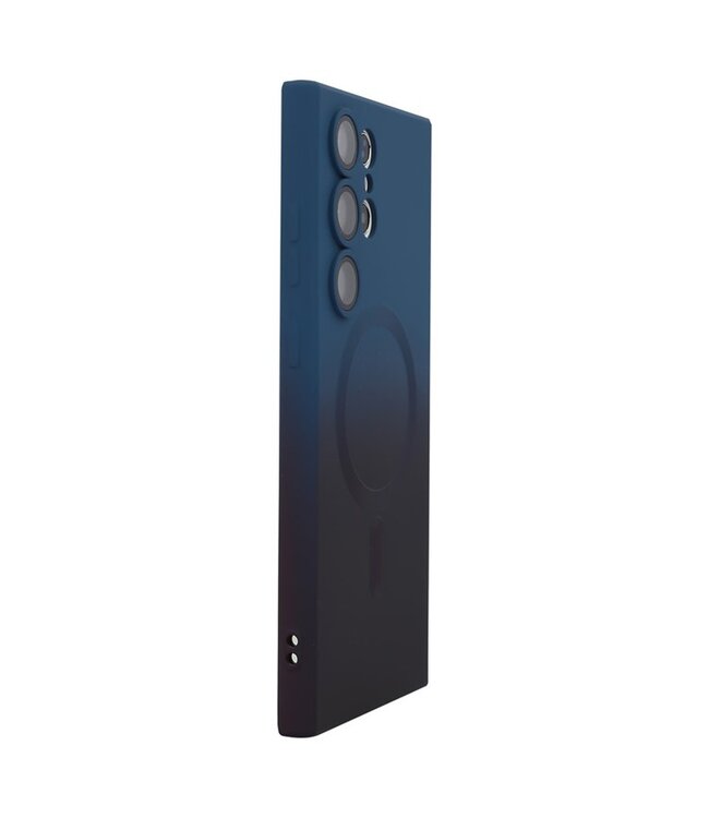 SoFetch Blauw Ombre Backcover Hoesje voor de Samsung Galaxy S24 Ultra