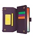 SoFetch Donkerpaars RFID Portemonnee Bookcase Hoesje voor de Samsung Galaxy S24 Ultra