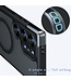 SoFetch Transparant / Zwart MagSafe Mat Hybride Hoesje voor de Samsung Galaxy S24 Ultra