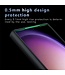 SoFetch Transparant / Zwart MagSafe Mat Hybride Hoesje voor de Samsung Galaxy S24 Ultra