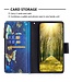 SoFetch Blauwe Vlinders Bookcase Hoesje met Polsbandje voor de Nokia G22