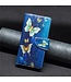 SoFetch Blauwe Vlinders Bookcase Hoesje met Polsbandje voor de Nokia G22