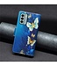SoFetch Blauwe Vlinders Bookcase Hoesje met Polsbandje voor de Nokia G22