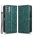 SoFetch Groen Stippen Bookcase Hoesje met Polsbandje voor de Nokia G22