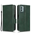 SoFetch Groen Driehoekdesign Bookcase Hoesje met Polsbandje voor de Nokia G22