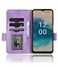SoFetch Paars Driehoekdesign Bookcase Hoesje met Polsbandje voor de Nokia G22