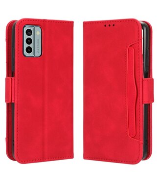 SoFetch Rood Pasjeshouder Bookcase Hoesje Nokia G22