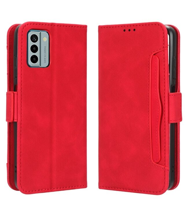 SoFetch Rood Pasjeshouder Bookcase Hoesje voor de Nokia G22