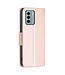 SoFetch Rozegoud Vlinders Bookcase Hoesje met Polsbandje voor de Nokia G22