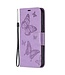 SoFetch Paars Vlinders Bookcase Hoesje met Polsbandje voor de Nokia G22